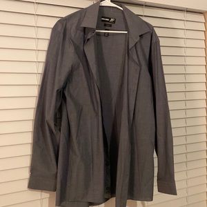 Mens gray dress shirt